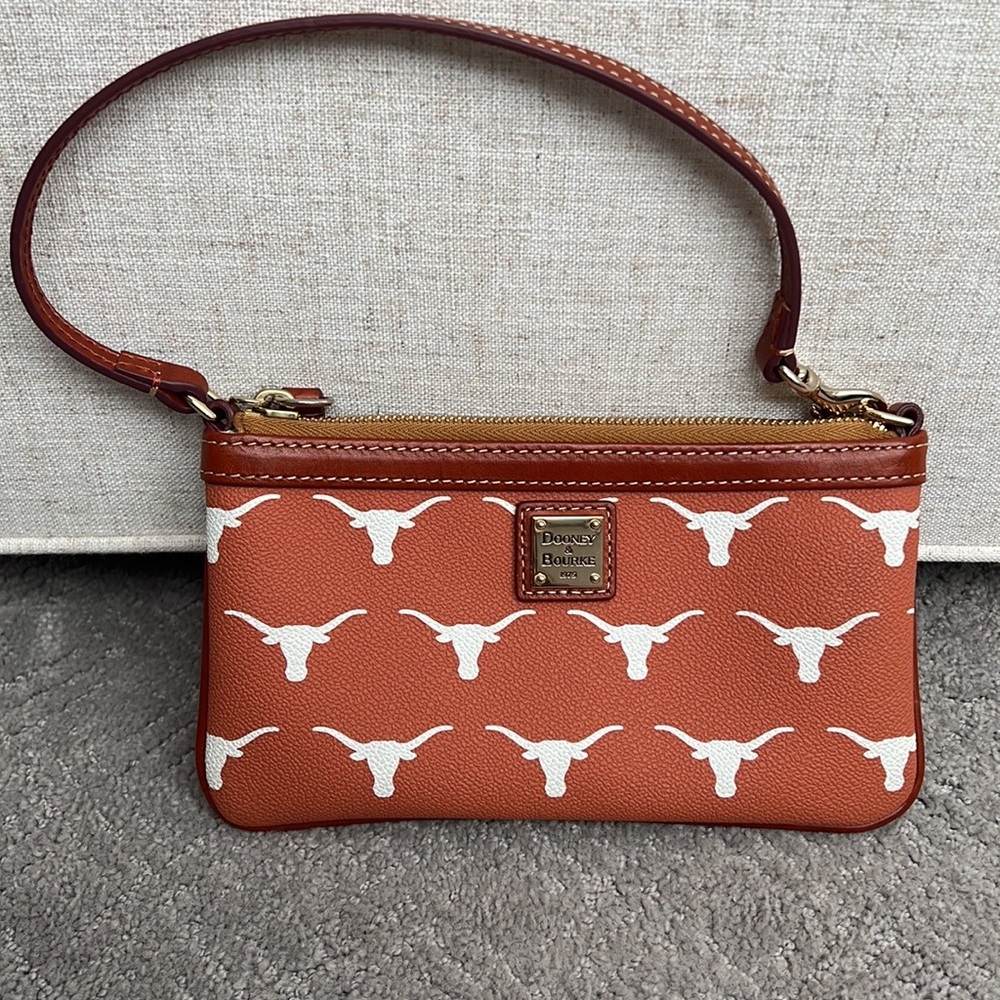 Dooney & Bourke small Longhorn clutch (university of Texas)
